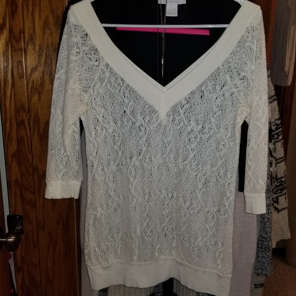 Gauze lace top
